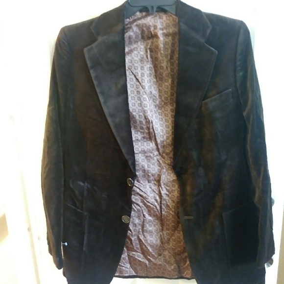Beautiful Brown Velvet Members Only Blazer - Picture 2 of 5